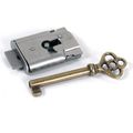Restorers Steel Cabinet Lock with Skeleton Keyimage
