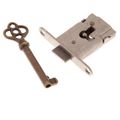 Restorers Classic Full-Mortise Steel Lock and Keyimage