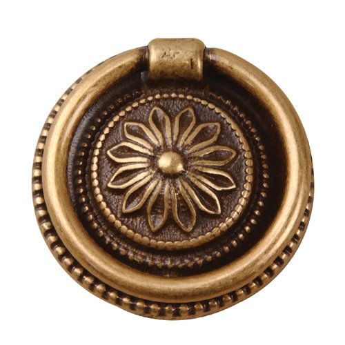 green emerald velvet dress Brushed Brass Ring Pulls Round 4