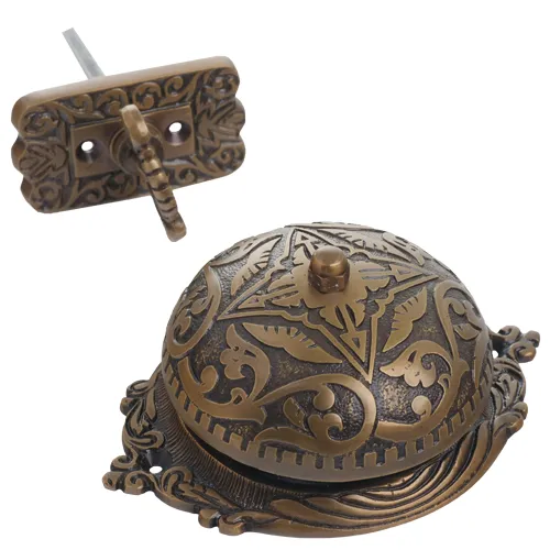 アンティーク ウェルカム　　　１点中古 Restorers Eastlake Mechanical Twist Brass Door Bell | Van Dyke's