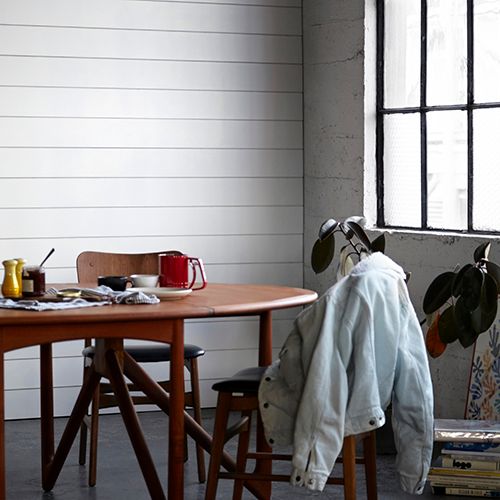 Timeline Shiplap Smooth Classic White Wood Wall Paneling