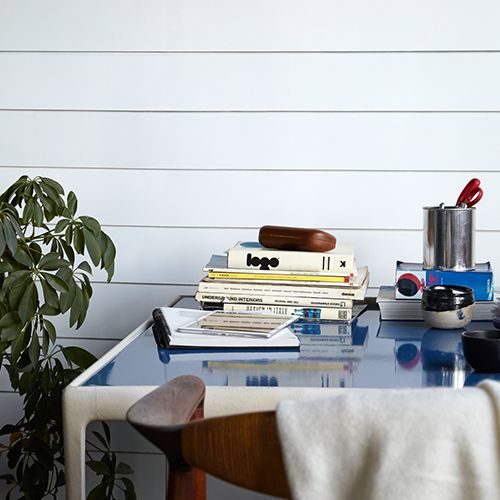 Timeline Shiplap Smooth Classic White Wood Wall Paneling | Van