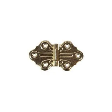 Butterfly Hinges – Surface Mount Cabinet Hinges In Plated Brass, Antique Style