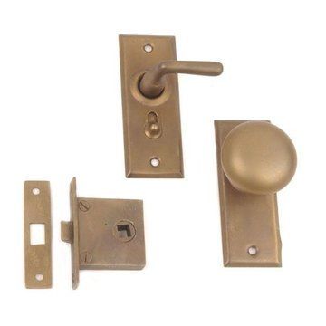Restorers Knob To Lever Screen Door Lock Set | Van Dyke's Restorers