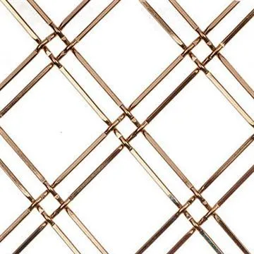 Kent Design 332P 3/4" Round Press Crimp Wire Grille - 16" X 42" | Antique Brass | Wire Grille & Panels Decorative Wire Grille