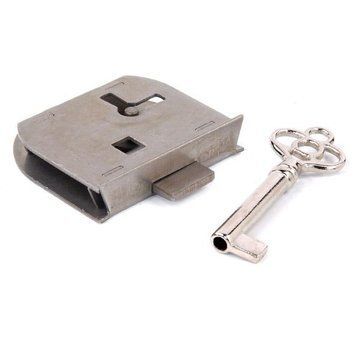 Restorers Classic Polished Steel Half Mortise Lock And Key | Van Dyke's ...