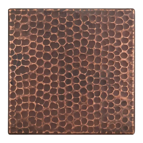 Premier Copper Hammered Copper Square Tile | Van Dyke's Restorers
