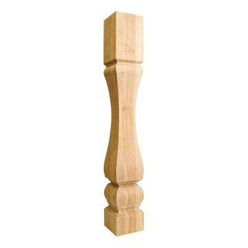 Legacy Heritage Baroque Wooden 5 Inch Column Island Leg | Van Dyke's ...