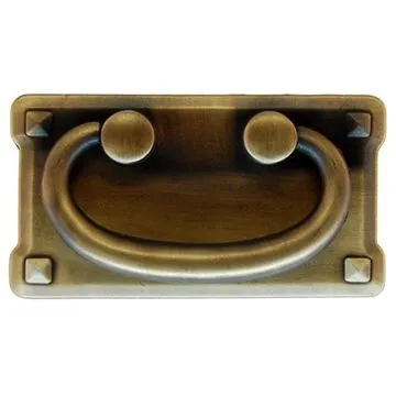 Mission-Style Drop Pull ~ Larger Size Distressed Black Mission-Style Drop Pull ~ Larger Size Distressed Black