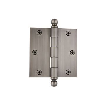 Grandeur 3 1/2 Inch Ball Tip Residential Square Corner Hinge