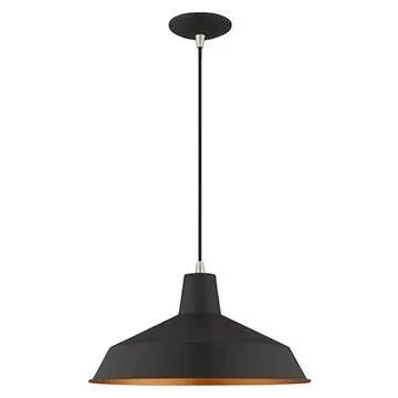 Livex Lighting 16 Inch Metal Shade Mini Pendant | Van Dyke's Restorers