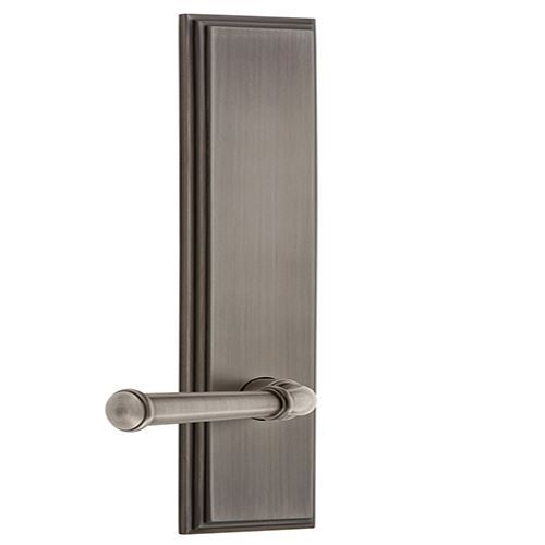 Grandeur Carre Tall Plate Passage with Georgetown Lever