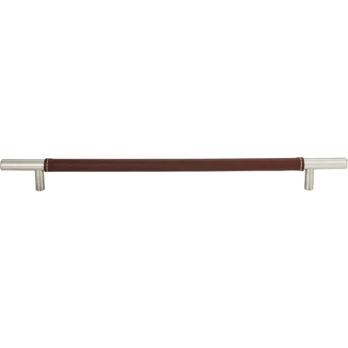 Atlas Homewares Zanzibar Brown Leather Cabinet Pull | Van Dyke's