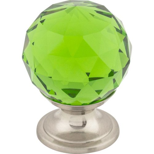 Top Knobs TK120PC Green Crystal Knob 1 3/8 Inch-Polished Chrome Top Knobs TK120PC Green Crystal Knob 1 3/8 Inch-Polished Chrome