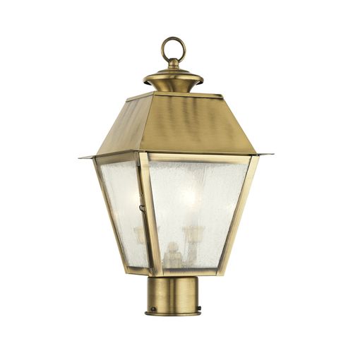 Livex Lighting Mansfield 2-Light Medium Outdoor Post Top Lantern | Van ...