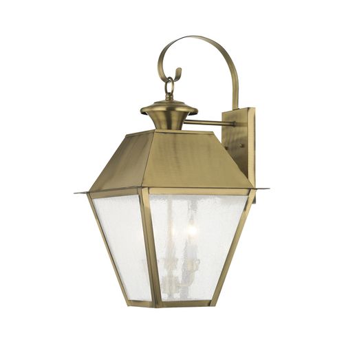Livex Lighting Mansfield 3-Light Large Outdoor Wall Lantern | Van Dyke ...