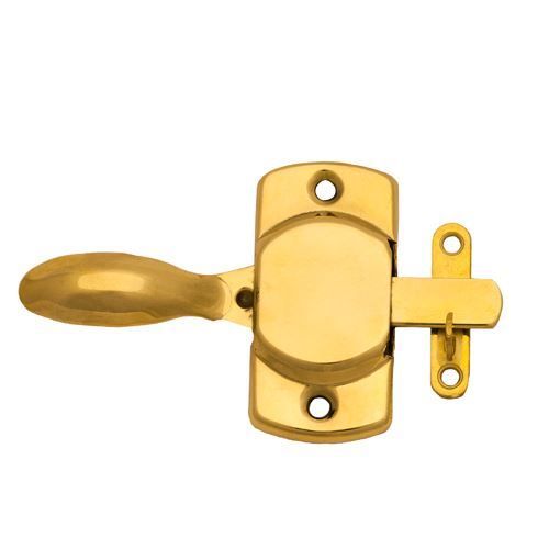 Hoosier H Motif Brass Cabinet Door Latch With Offset And Flush Catches
